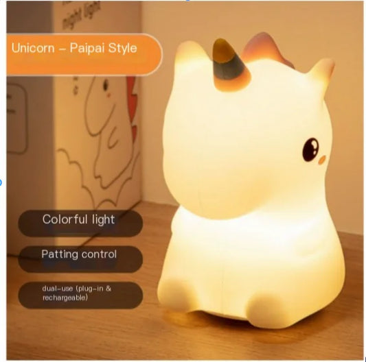LED Unicorn Night Light – Color Changing Bedside Lamp for Kids, Bedroom & Nursery